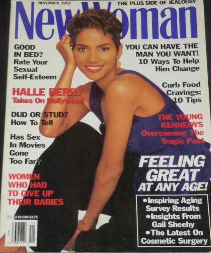NEW WOMAN USA magazine side cover  November 1993