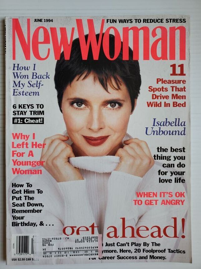 NEW WOMAN USA magazine side cover  June 1994