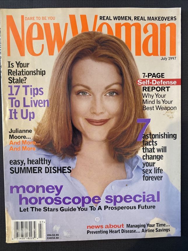 NEW WOMAN USA magazine side cover  July 1997