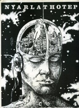 NYARLATHOTEP magazine side cover Issue 4 April 1971