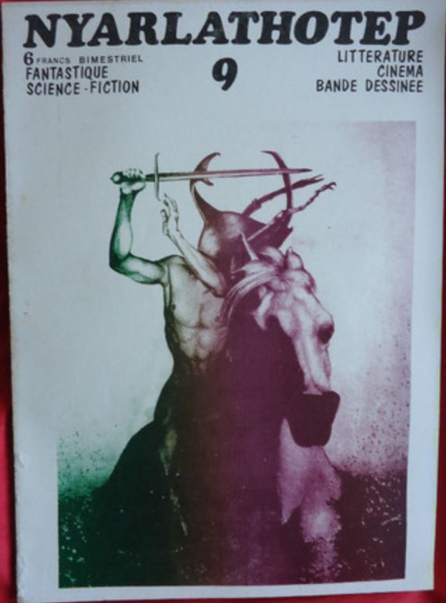 NYARLATHOTEP magazine side cover Issue 9 October/November/December 1974