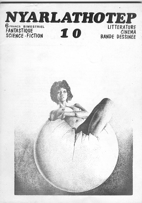 NYARLATHOTEP magazine side cover Issue 10 April/May/June 1974