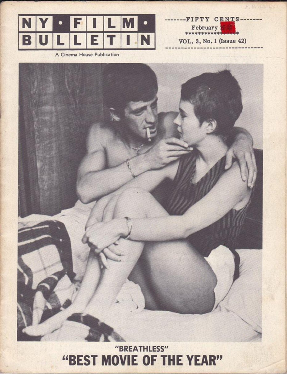 NY FILM BULLETIN magazine side cover Issue 42  February 1962