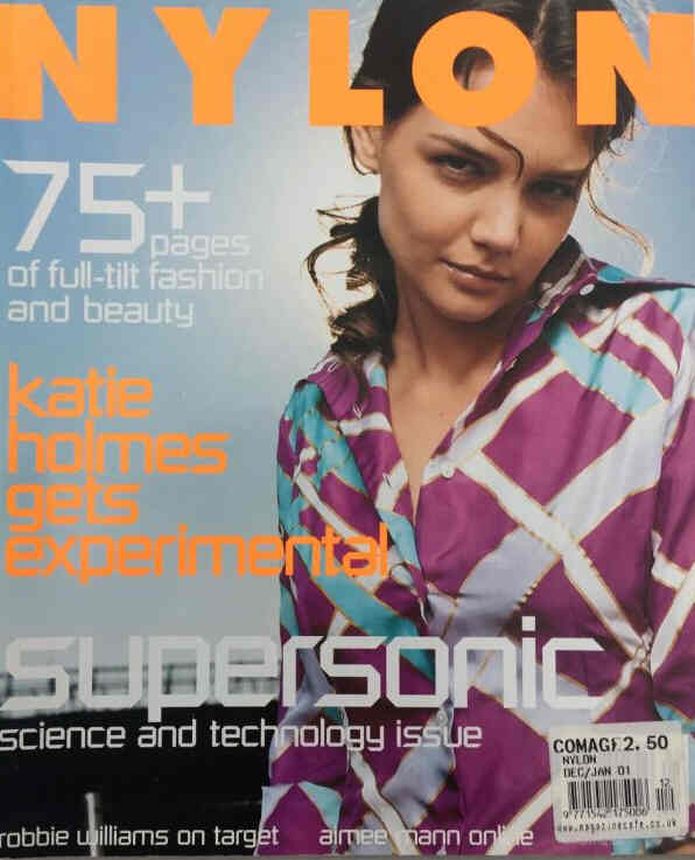 NYLON magazine side cover  December 2000/ January 2001 