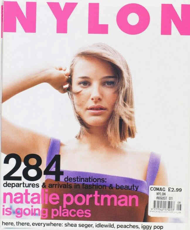 NYLON magazine side cover  August 2001