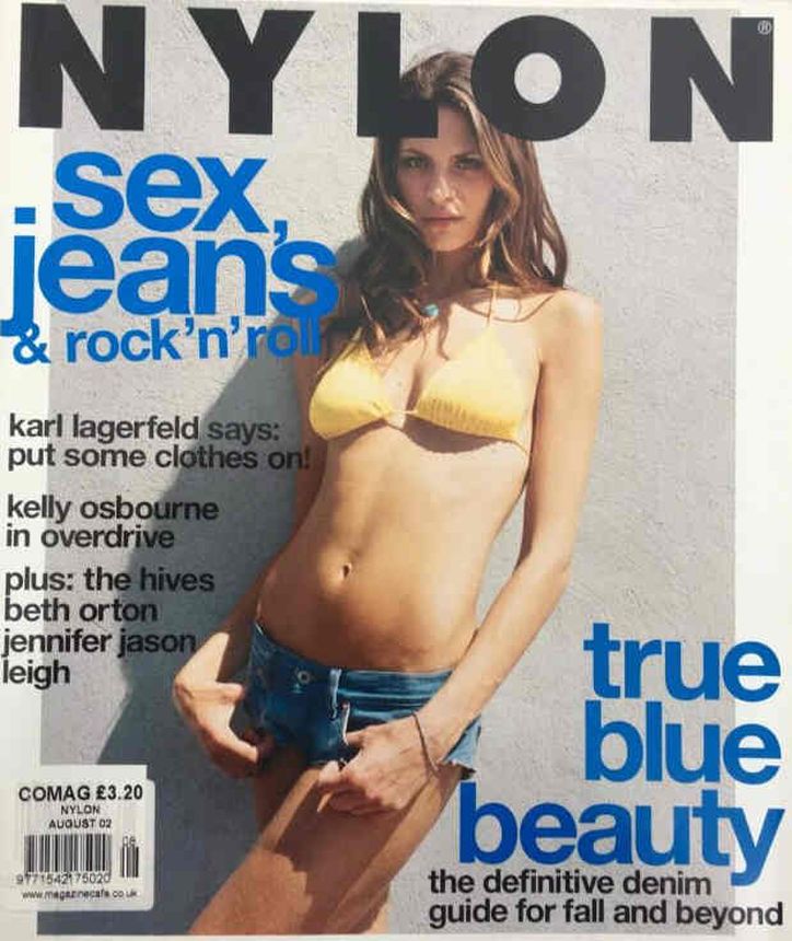 NYLON magazine side cover  August 2002