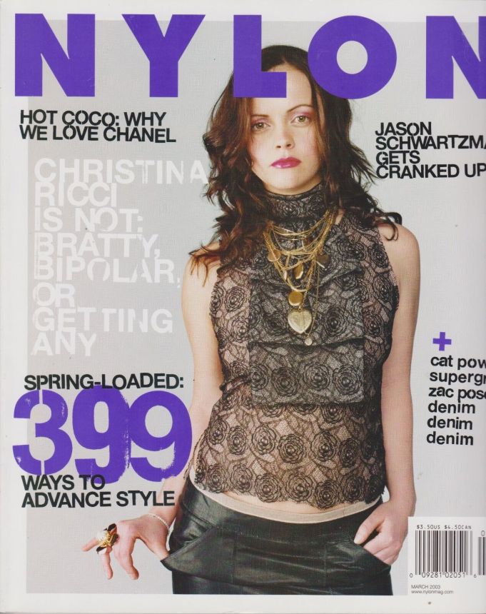 NYLON magazine side cover  March 2003