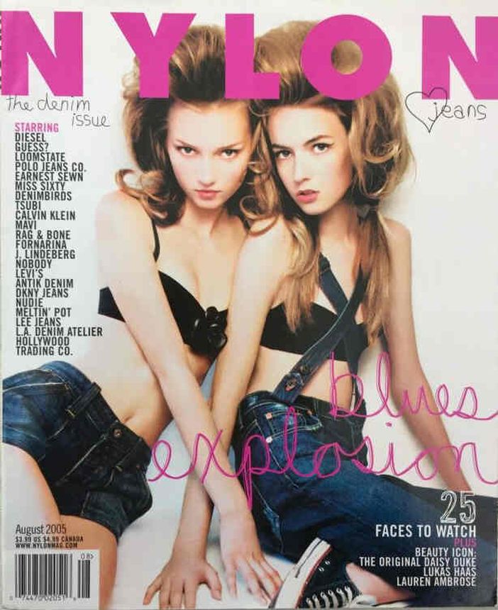 NYLON magazine side cover  August 2005