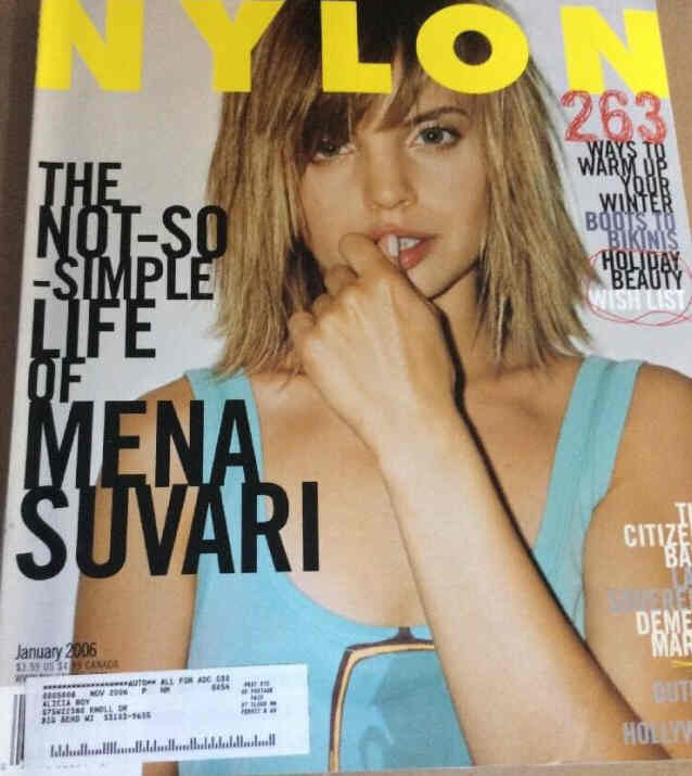 NYLON magazine side cover  December 2005/ January 2006 