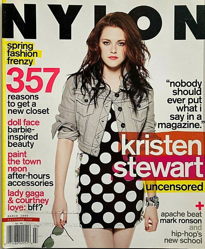 NYLON magazine side cover  March 2009