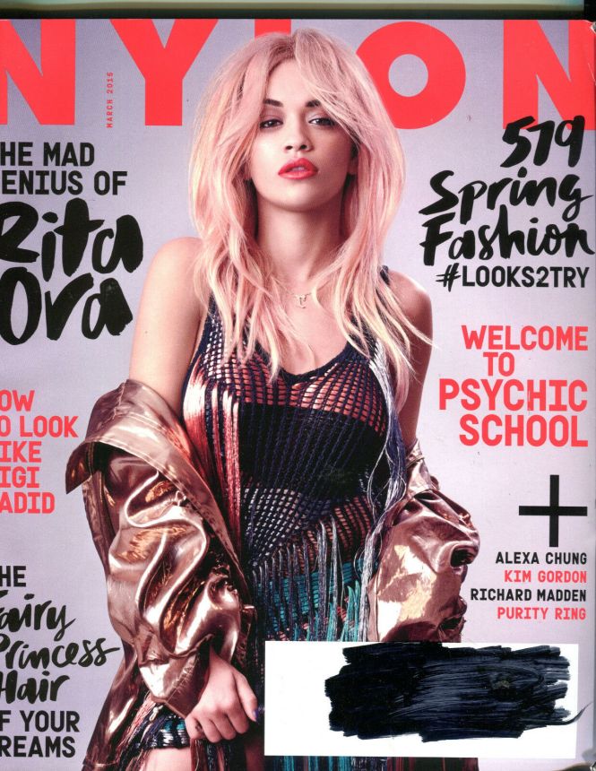 NYLON magazine side cover  March 2015