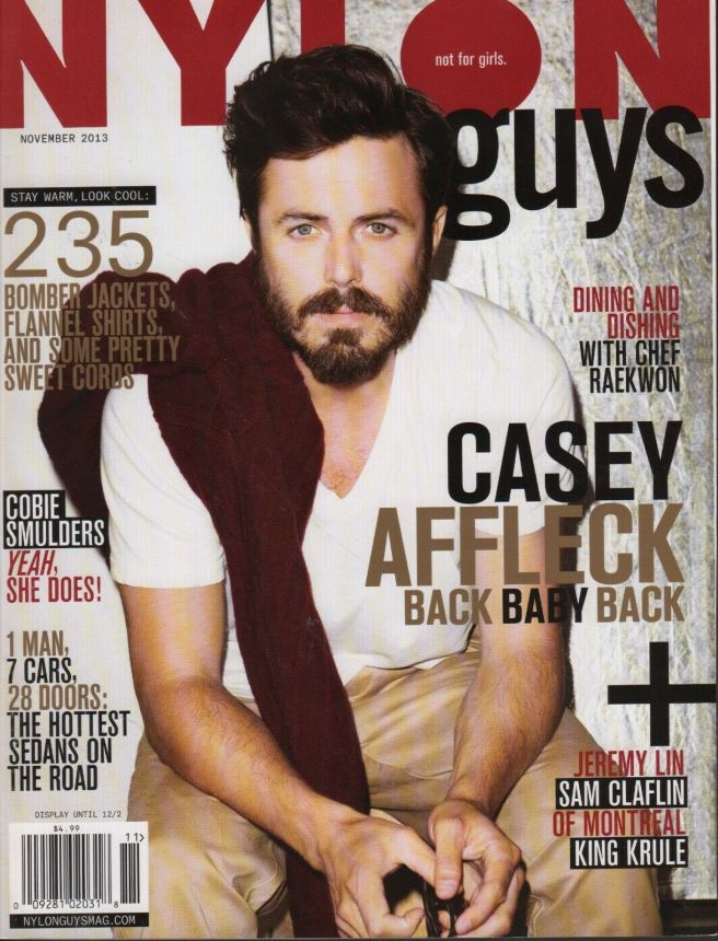 NYLON GUYS magazine side cover  November 2013
