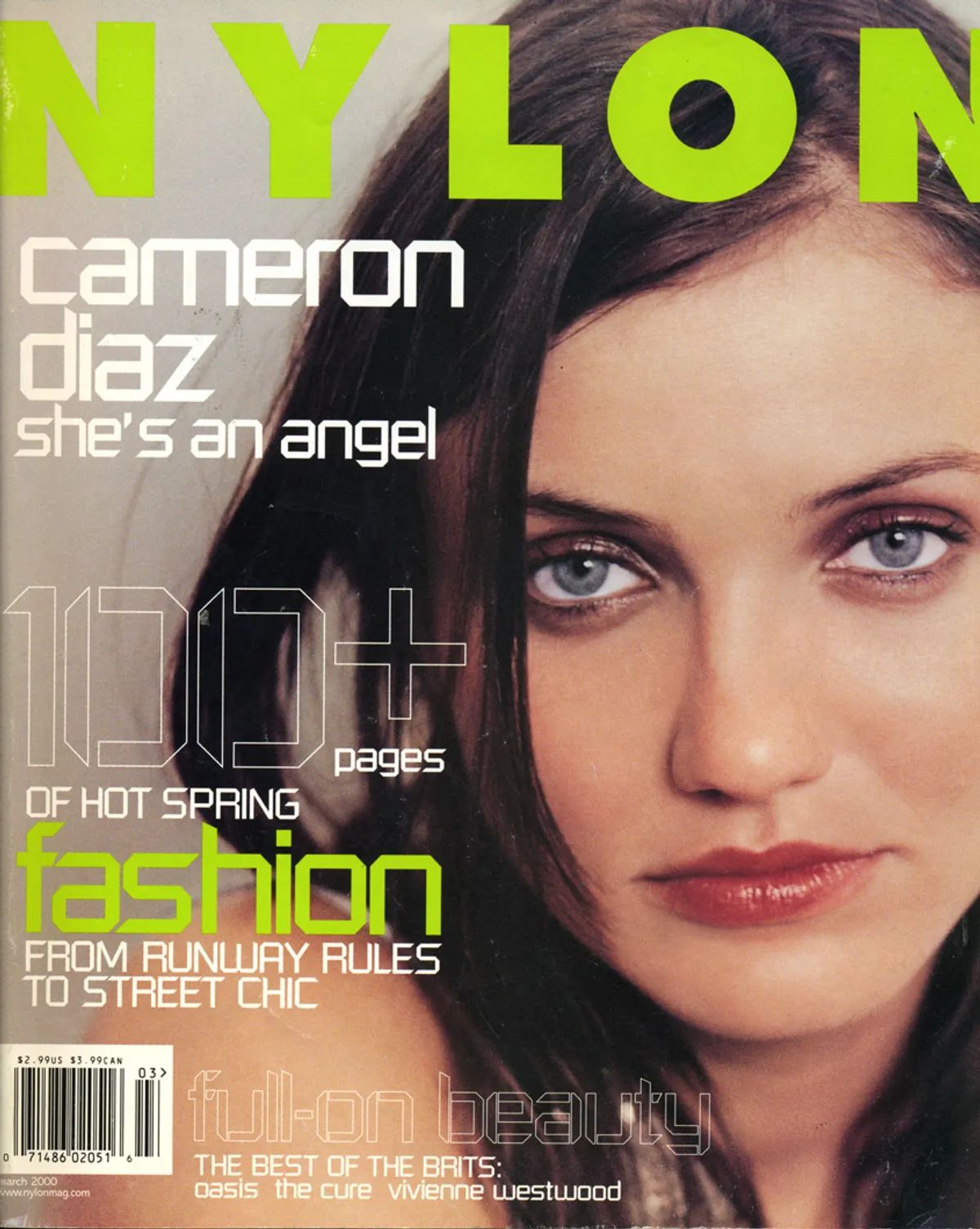 NYLON magazine side cover  March 2000
