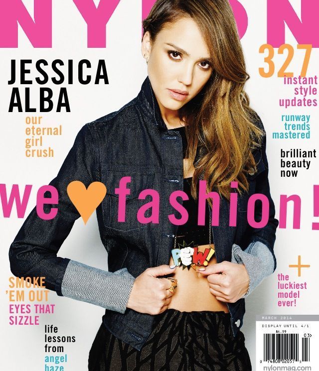 NYLON magazine side cover  March 2014