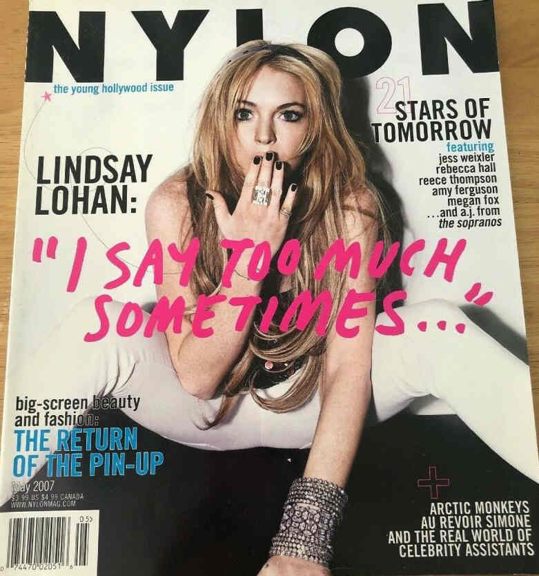NYLON magazine side cover  May 2007