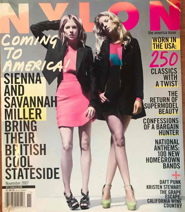 NYLON magazine side cover  November 2007