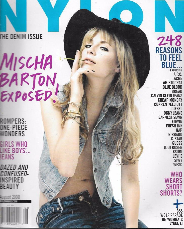 NYLON magazine side cover  August 2008