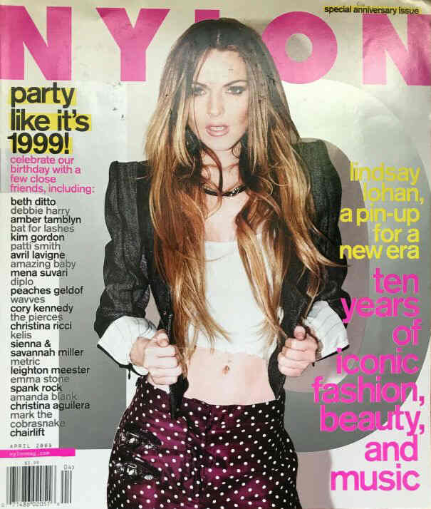 NYLON magazine side cover  April 2009