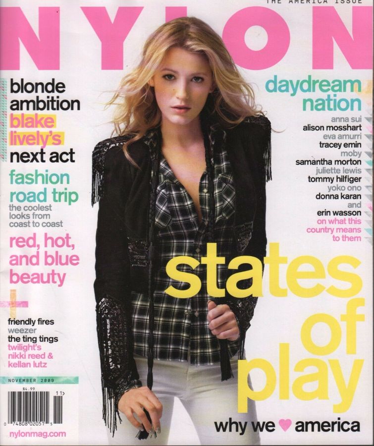 NYLON magazine side cover  November 2009