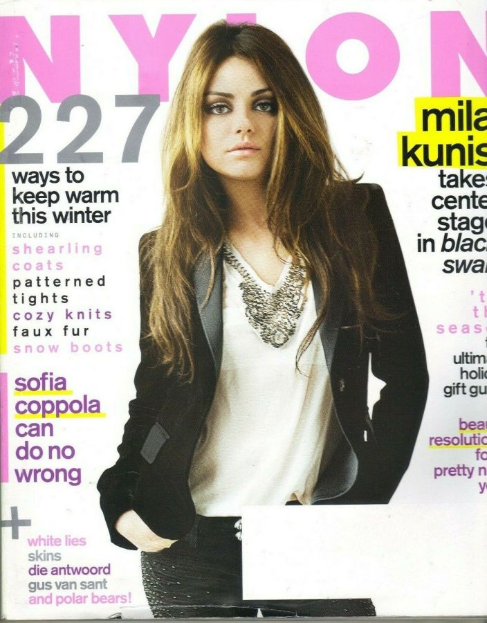 NYLON magazine side cover  January 2011