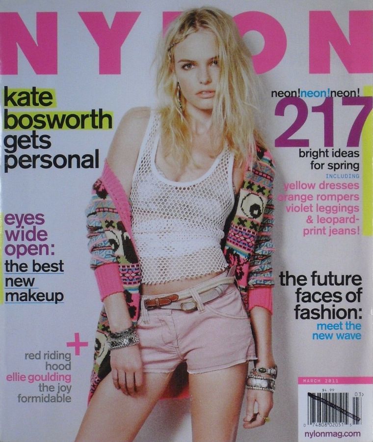 NYLON magazine side cover  March 2011