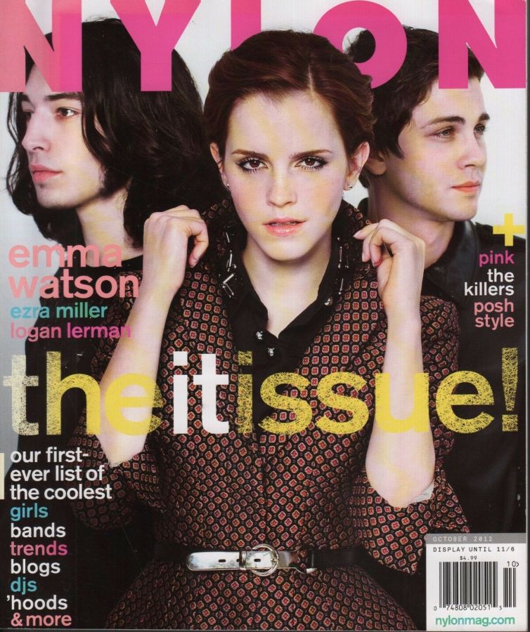 NYLON magazine side cover  October 2012