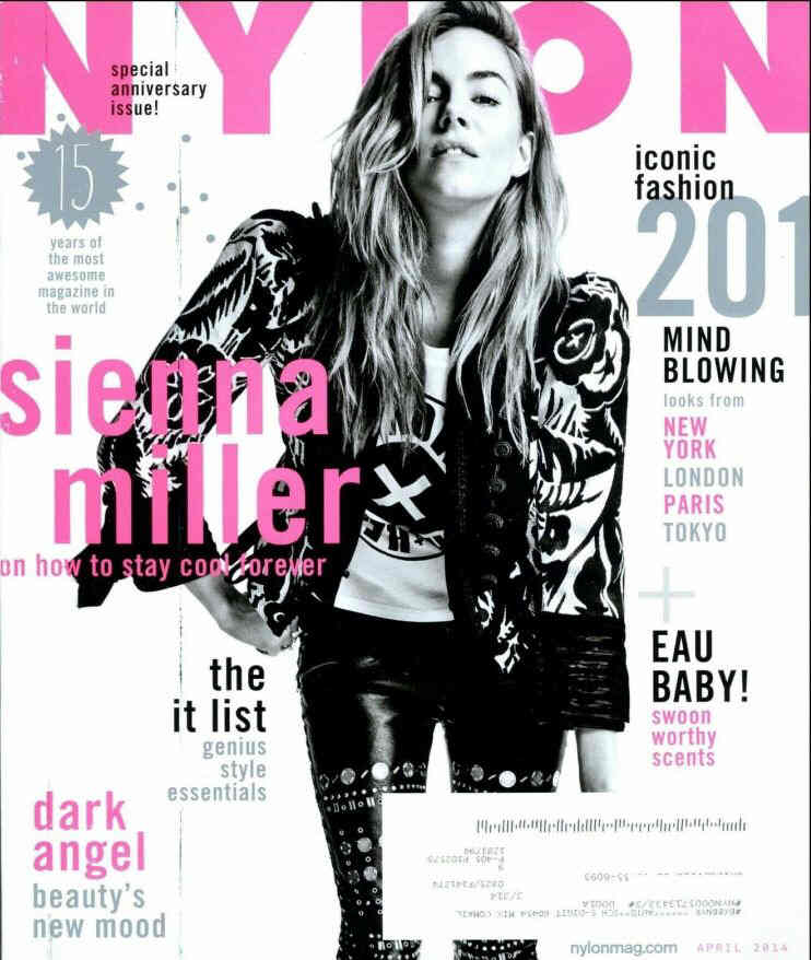 NYLON magazine side cover  April 2014