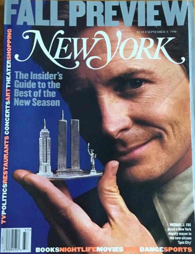 NEW YORK MAGAZINE magazine side cover 9 September 1996