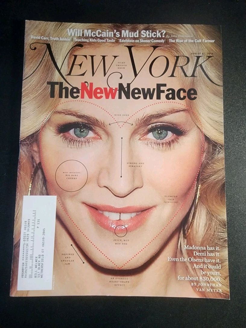 NEW YORK MAGAZINE magazine side cover 11 August 2008