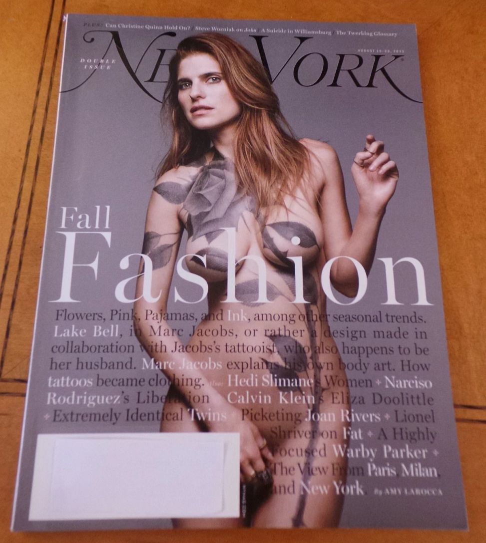 NEW YORK MAGAZINE magazine side cover 19 August 2013