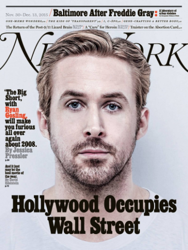 NEW YORK MAGAZINE magazine side cover 30 November 2015