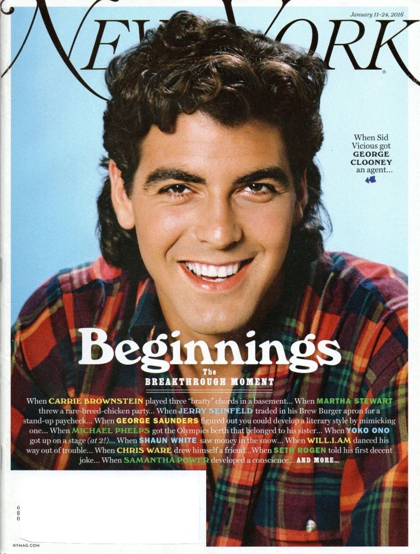 NEW YORK MAGAZINE magazine side cover 11 January 2016