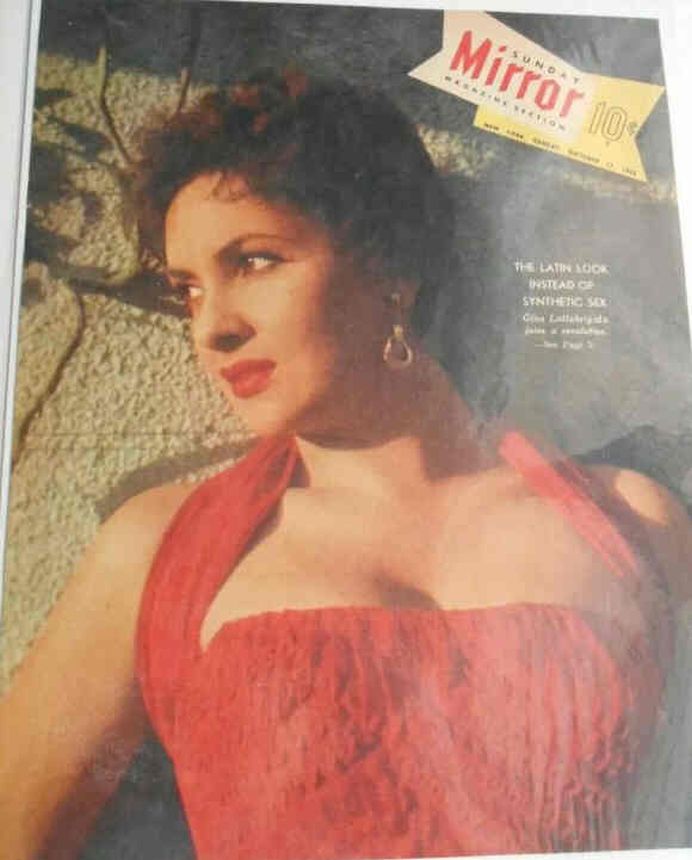 NEW YORK MIRROR MAGAZINE magazine side cover 11 October 1953