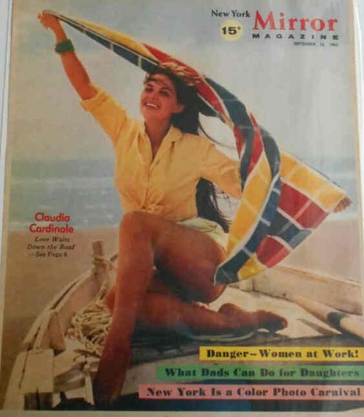 NEW YORK MIRROR MAGAZINE magazine side cover 16 September 1962