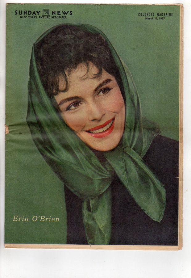 NEW YORK NEWS magazine side cover 17 March 1957