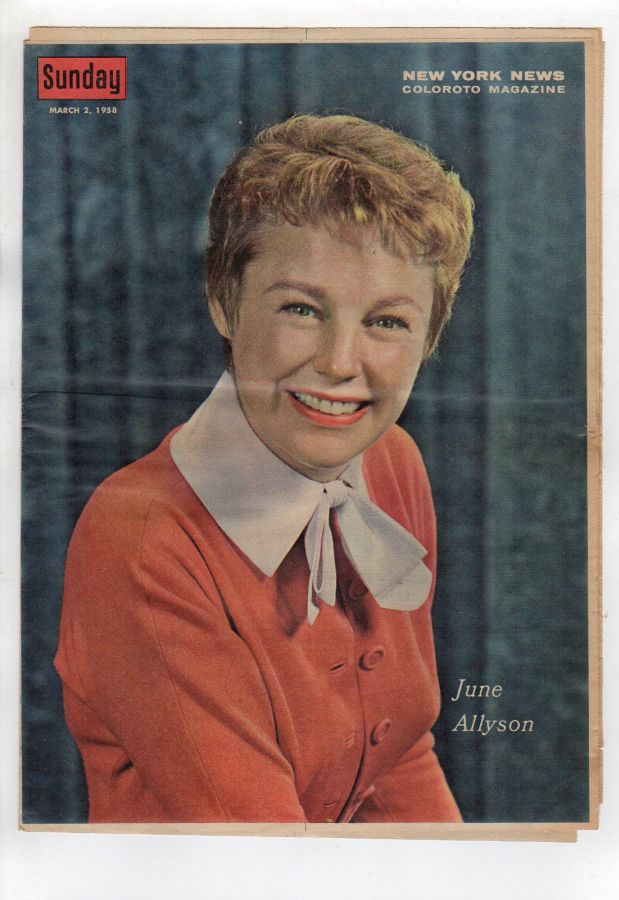 NEW YORK NEWS magazine side cover 2 March 1958