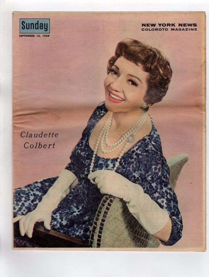 NEW YORK NEWS magazine side cover 13 September 1959