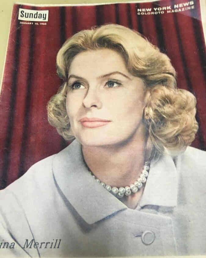 NEW YORK NEWS magazine side cover 10 January 1960