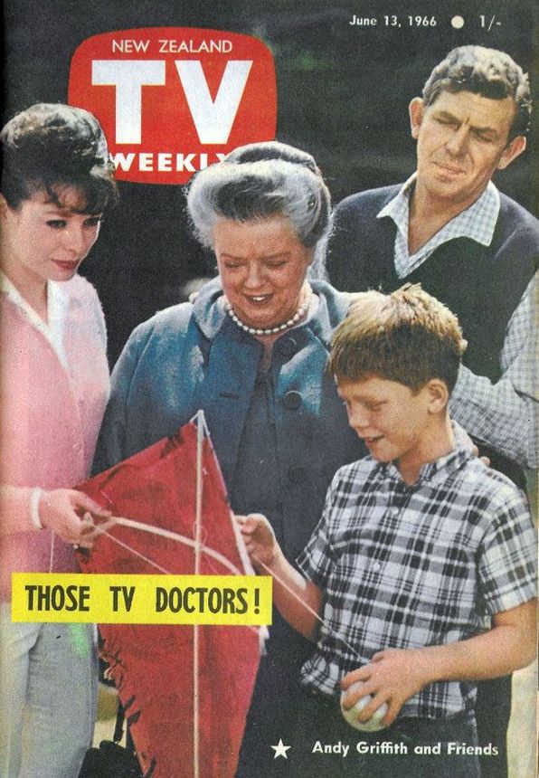 NEW ZEALAND TV WEEKLY magazine side cover 13 June 1966