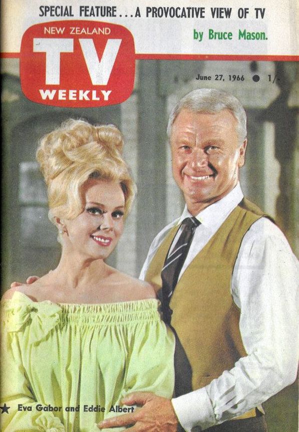 NEW ZEALAND TV WEEKLY magazine side cover 27 June 1966