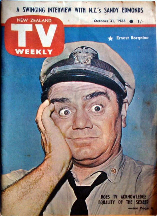NEW ZEALAND TV WEEKLY magazine side cover 31 October 1966