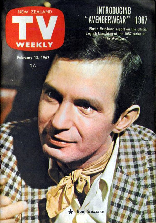 NEW ZEALAND TV WEEKLY magazine side cover 13 February 1967