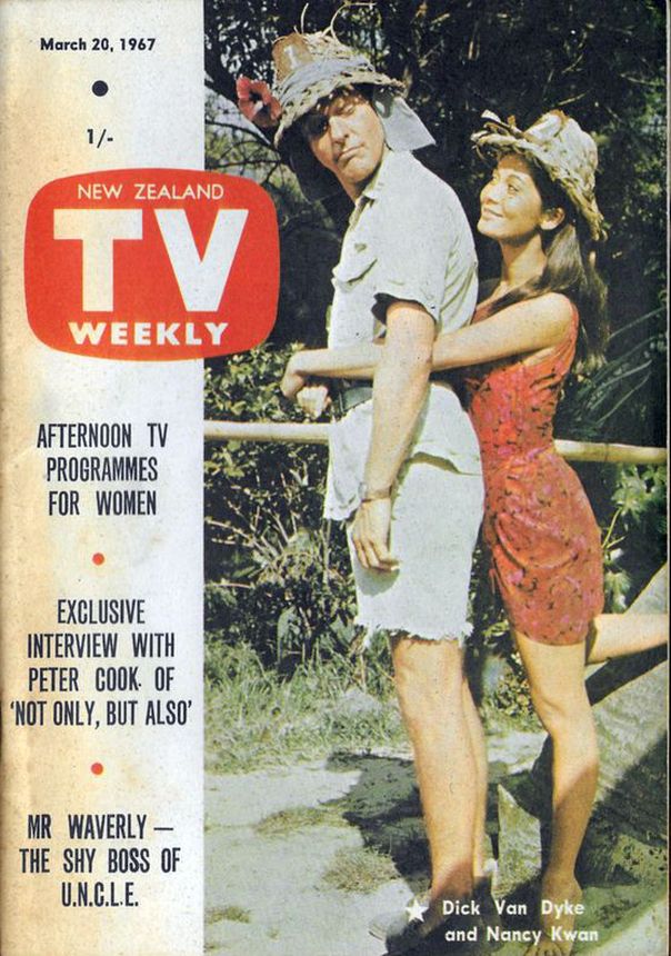NEW ZEALAND TV WEEKLY magazine side cover 20 March 1967