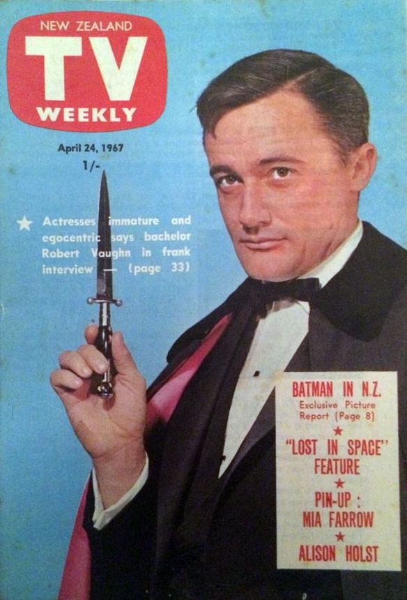 NEW ZEALAND TV WEEKLY magazine side cover 24 April 1967