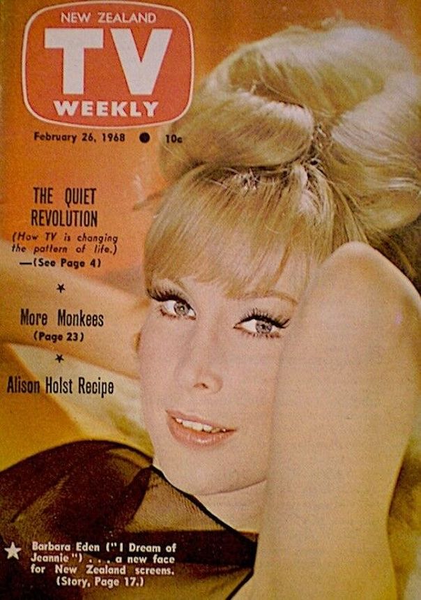 NEW ZEALAND TV WEEKLY magazine side cover 26 February 1968