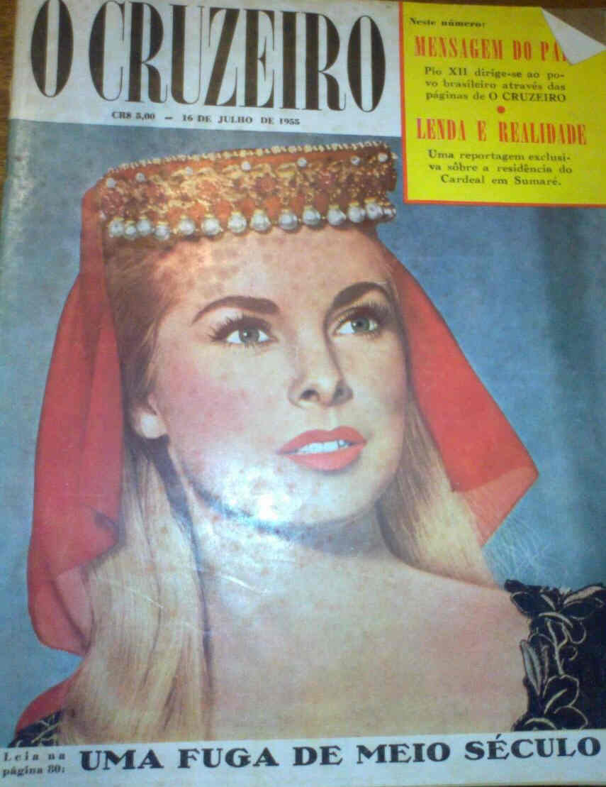 O CRUZEIRO magazine side cover 16 July 1955