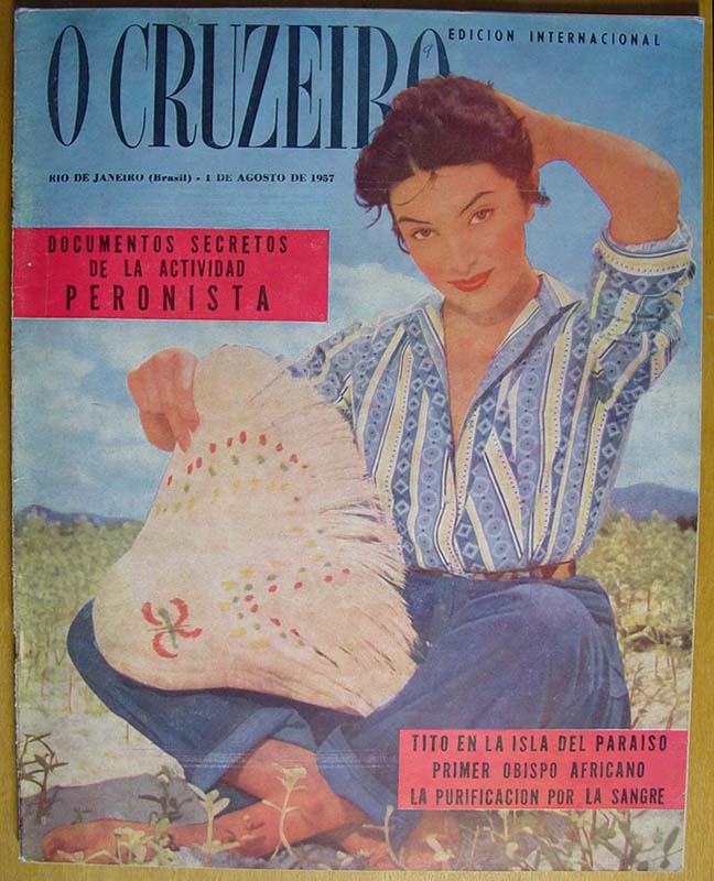 O CRUZEIRO magazine side cover 1 August 1957