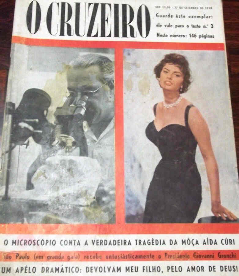 O CRUZEIRO magazine side cover 27 September 1958