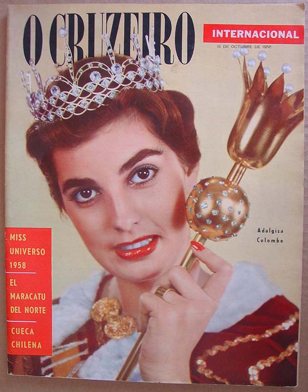 O CRUZEIRO magazine side cover 16 October 1958