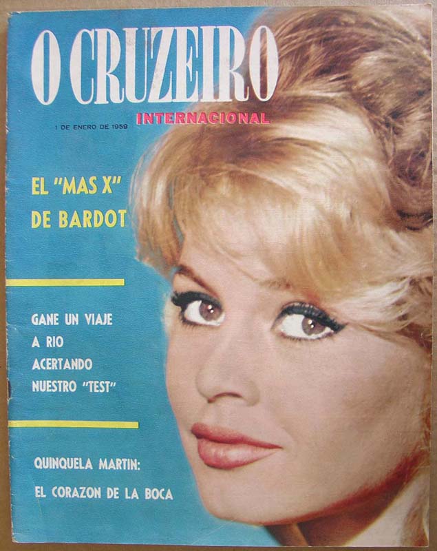 O CRUZEIRO magazine side cover 1 January 1959